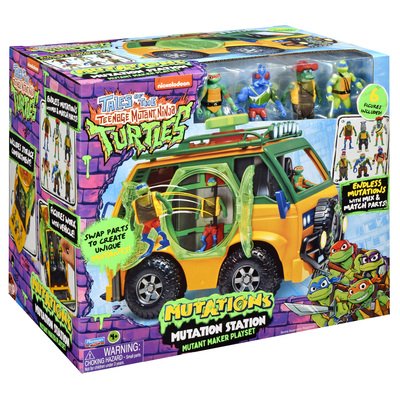 TMNT žaidimų rinkinys su 6 figūrėlėmis Mutation Station, 84386 