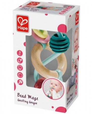 HAPE žaislas-kramtukas Karoliukų labirintas, E8501B E8501B