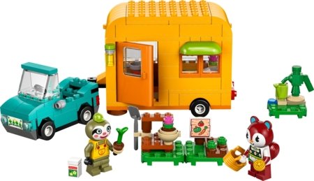 77054 LEGO® Animal Crossing™ Leif furgonas ir sodo prekių parduotuvė 