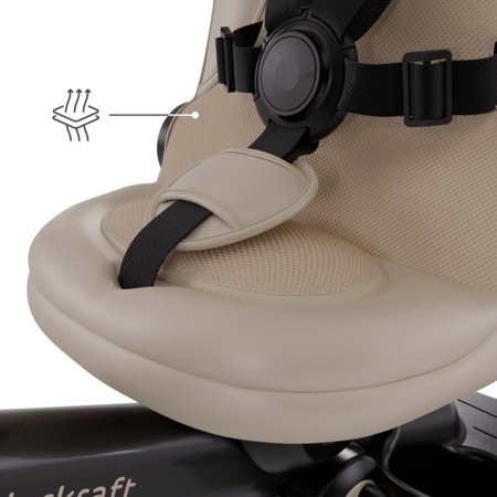 KINDERCRAFT triratukas AVEO 2 Plus, smėlinis, KRAVEO02BEG0000 