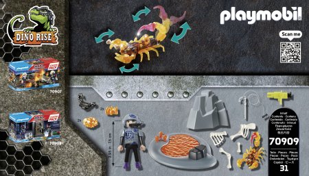 PLAYMOBIL DINO RISE Starter Pack Ugnies Skorpionas, 70909 70909