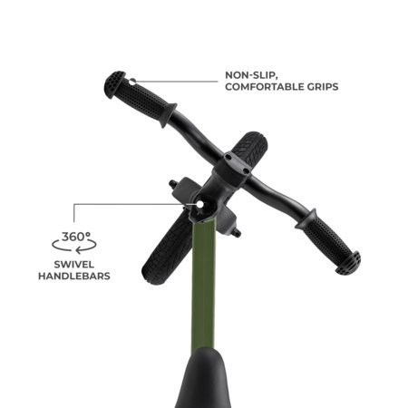 KINDERKRAFT balansinis dviratis ETER, žalias, KRETER00GRE0000 