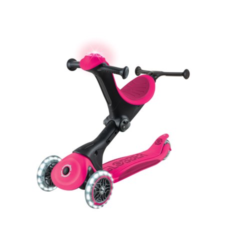 GLOBBER paspirtukas Go Up Deluxe Lights, fuksija, 748-610 