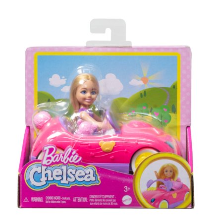CHELSEA TEDDY CAR lėlytės ir automobiliuko rinkinukas, HXN05 