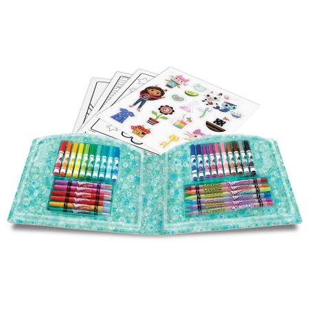 CRAYOLA pieštukinės rinkinys Coloring Case, Gabby's Dollhouse, 40vnt., 04-2945 