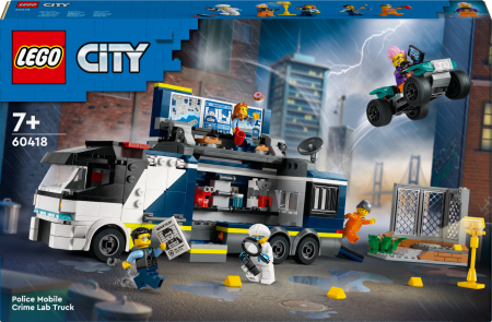 60418 LEGO® City Policijos Mobiliosios Nusikaltimų Tyrimo Laboratorijos Sunkvežimis 