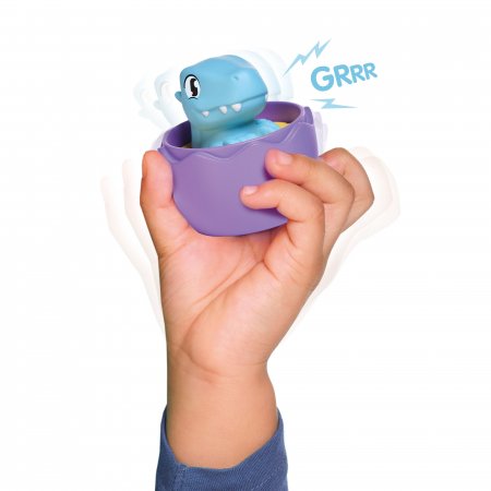 TOMY mašinėlės rinkinys su dinozauru Chase & Roll Raptors, E73251 E73251