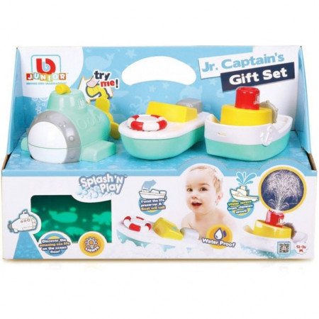 BB JUNIOR vonios žaislų rinkinys Splash 'N Play Jr. Captain's, 16-89009 16-89009