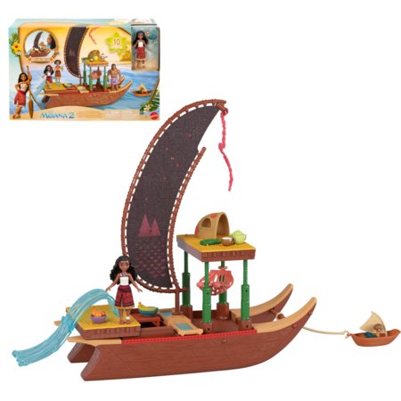 DISNEY MOANA mažųjų lėlių rinkinys Transforming Boat, JBT54 
