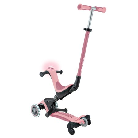 GLOBBER paspirtukas Go Up Deluxe Lights 360°,  pastelinis rožinis, 699-310 