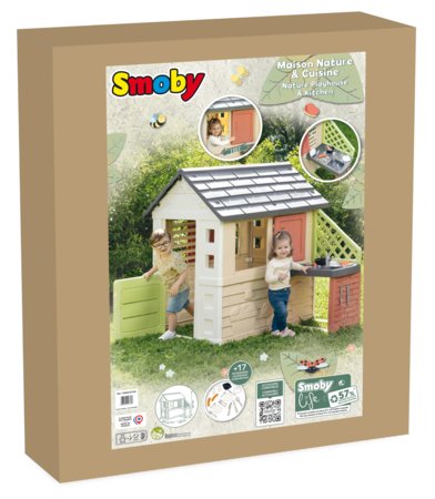 SMOBY žaidimų namelis su virtuvėle, 7600810739 
