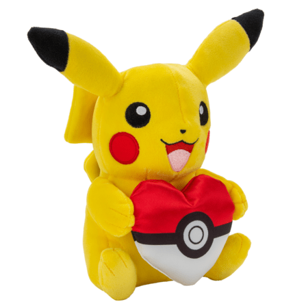 POKEMON pliušinis žaislas Pikachu su Poke Ball, 20 cm, 97793 
