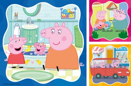 RAVENSBURGER PUZZLE dėlionė Peppa Pig, 3x49 det., 12004288 4 