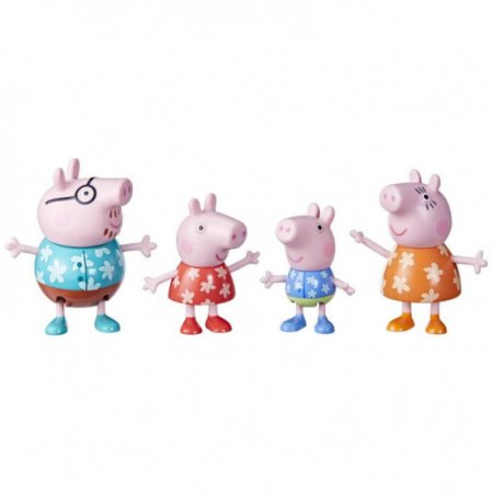 PEPPA PIG figūrėlių rinkinys Pepa šeima, 4 vnt.,  asort., F21715L0 F21715L0