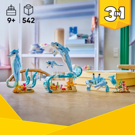 31385 LEGO® Creator Jūrų gyvūnai: gražūs delfinai 