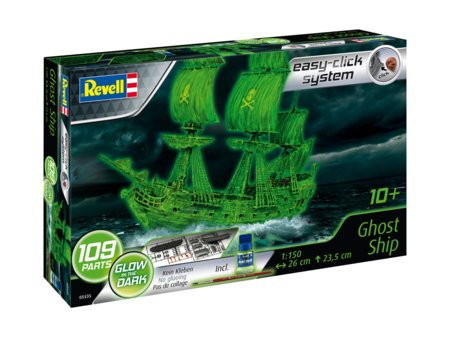 REVELL 1:150 šviečiantis tamsoje modelis Ghost Ship Easy-Click, 05435 