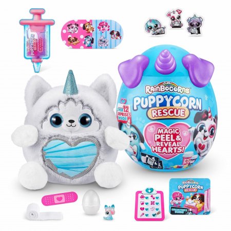 RAINBOCORNS pliušinis žaislas su aksesuarais Puppycorn Rescue, 9261 9261