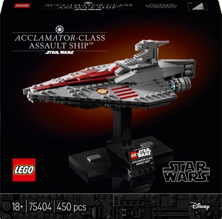 75404 LEGO® Star Wars™ Acclamator klasės atakos erdvėlaivis 