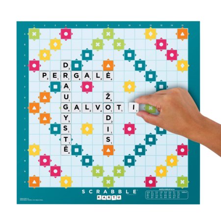 MATTEL GAMES Žaidimas Scrabble 2 -1me LT, HXW10 