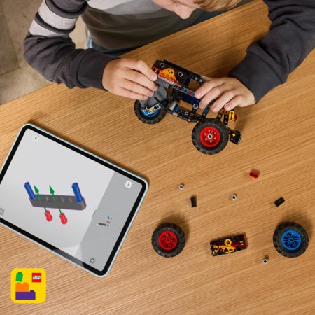 42219 LEGO® Technic Monster Jam™ Grave Digger™ „Ugnis ir ledas“ 