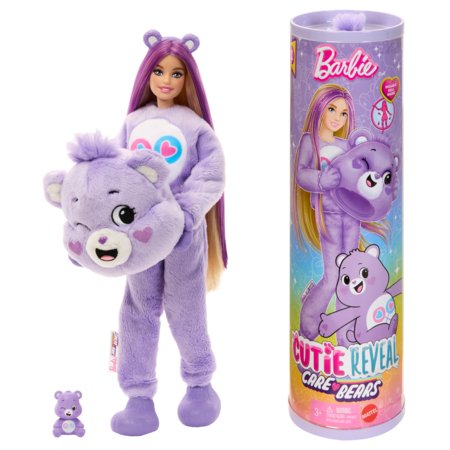 BARBIE Cutie Reveal Care Bears siurprizų rinkinys Share Bear, JCN94 