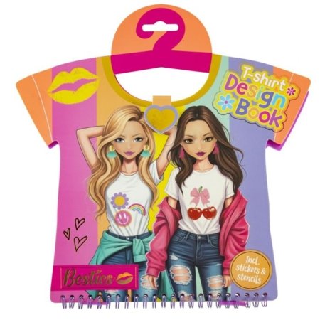 BESTIES kūrybinė knygelė T-shirt design book , 140055 