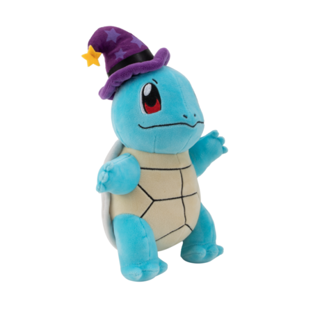 POKEMON pliušinis žaislas Squirtle su raganos kepure, 20 cm, PKW3099 