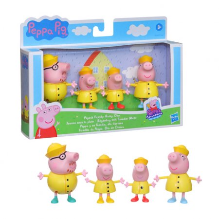 PEPPA PIG figūrėlių rinkinys Pepa šeima, 4 vnt.,  asort., F21715L0 F21715L0