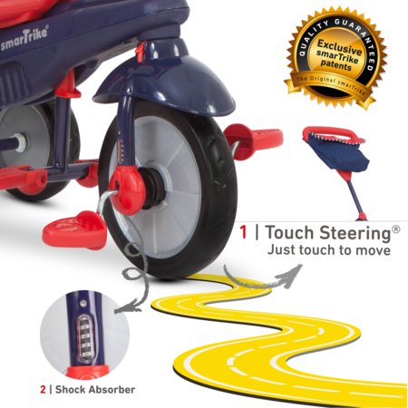 SmarTrike Swirl triratukas, mėlynas/raudonas, 6502502 
