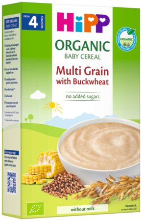 HiPP ekologiška košė su grikiais, 4m+, 200g, 30407 30407