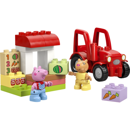 10468 LEGO® DUPLO® kiaulytės Pepos traktorius ir kioskas 