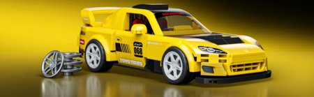 MATTEL BRICK SHOP HOT WHEELS 1:32 Honda S2000 konstruktorius, JFR88 