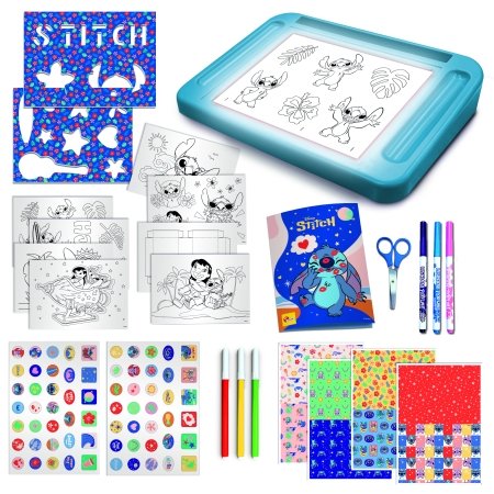 STITCH piešimo rinkinys su šviečiančia lenta, 107582 