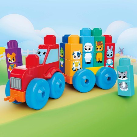 MEGA BLOKS konstruktorius traktorius su gyvūnėliais, JKG33 