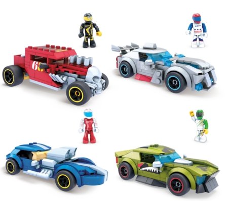 MEGA CONSTRUX HOT WHEELS konstruktorius lenktynininkas asort., GVM28 GVM28