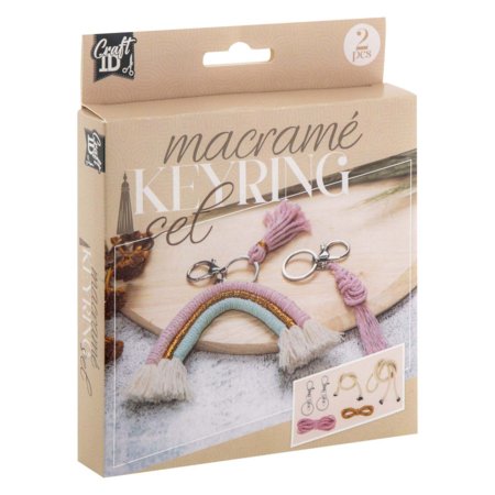 CRAFT ID kūrybinis makramės rinkinys - raktų pakabukai, CR1729/GE 