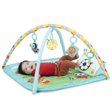 BRIGHT STARTS žaidimų kilimėlis Grip & Kick Activity Gym, 17165 