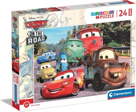 CLEMENTONI dėlionė Maxi Disney Cars on The Road, 24  det., 24239 