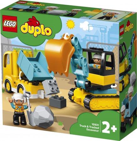 10931 LEGO® DUPLO Town Sunkvežimis ir vikšrinis ekskavatorius 10931