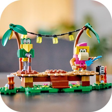 71421 LEGO® Super Mario™ Kongės Diksės džiunglių pramogų papildomas rinkinys 71421
