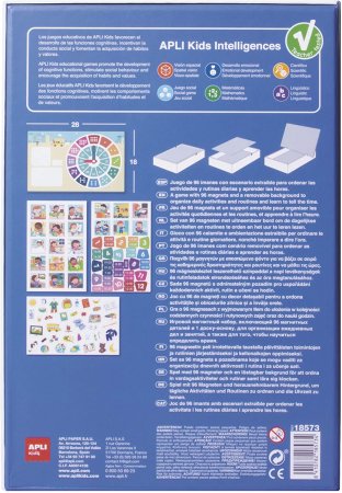 APLI KIDS magnetinis žaidimas-dėlionė "Valandos", APLI18573 APLI18573