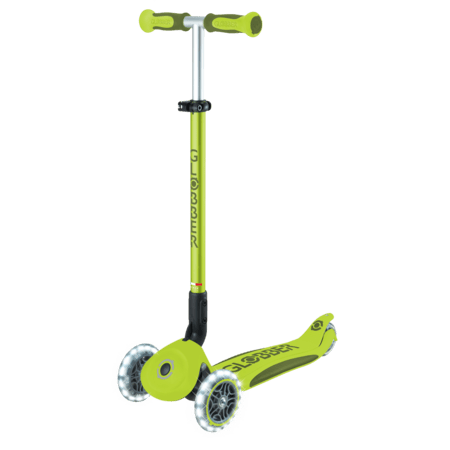 GLOBBER paspirtukas Go Up Deluxe Lights, laimo žalia, 748-606 