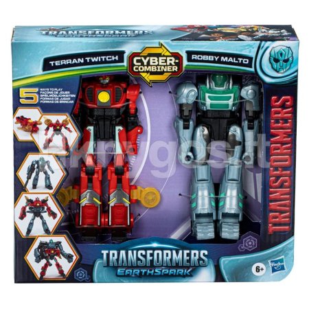 TRANSFORMERS transformeris Earthspark Cyber-Combiner Terran Twitch & Robby Malto, F8438 