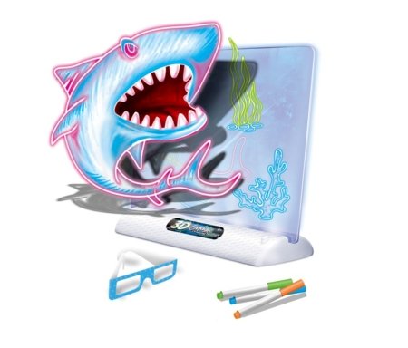 3D piešimo - rašymo lenta su apšvietimu, mėlyna, 2410K0093 