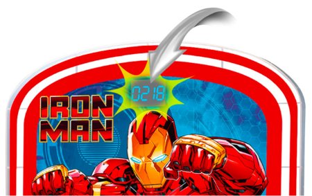 STAMP Iron Man krepšinio stovas su šviesomis ir garsais, 100–160 cm, IM725652 