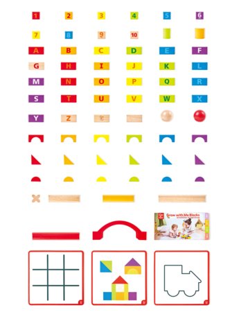 HAPE kaladėlės Grow-With-Me, E0533A 