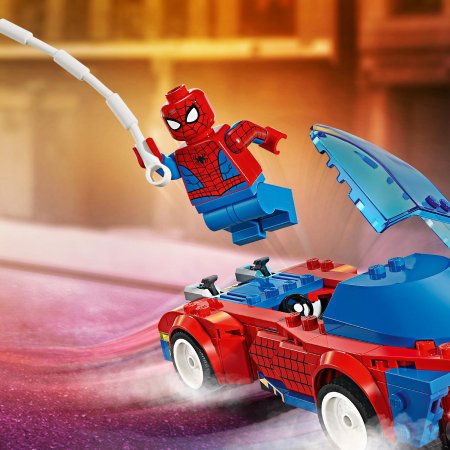 76279 LEGO® Super Heroes Marvel Žmogaus Voro Lenktyninis Automobilis Ir Venomizuotas Žaliasis Goblinas 