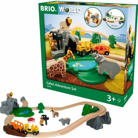 BRIO RAILWAY Safari nuotykių rinkinys, 33960 33960