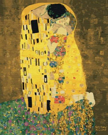 BRUSHME spalvinimo pagal skaičius rinkinys « Kiss» Gustav Klimt, BS21783 BS21783