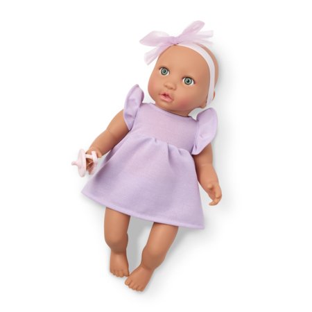 LULLABABY lėlė kūdikis su alyvinės spalvos megztiniu, LBY7313Z 